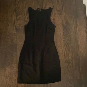 Black Boat Neck Dress
